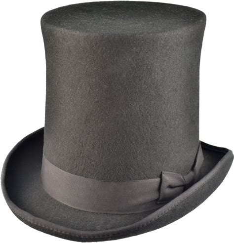 extremely tall top hat.